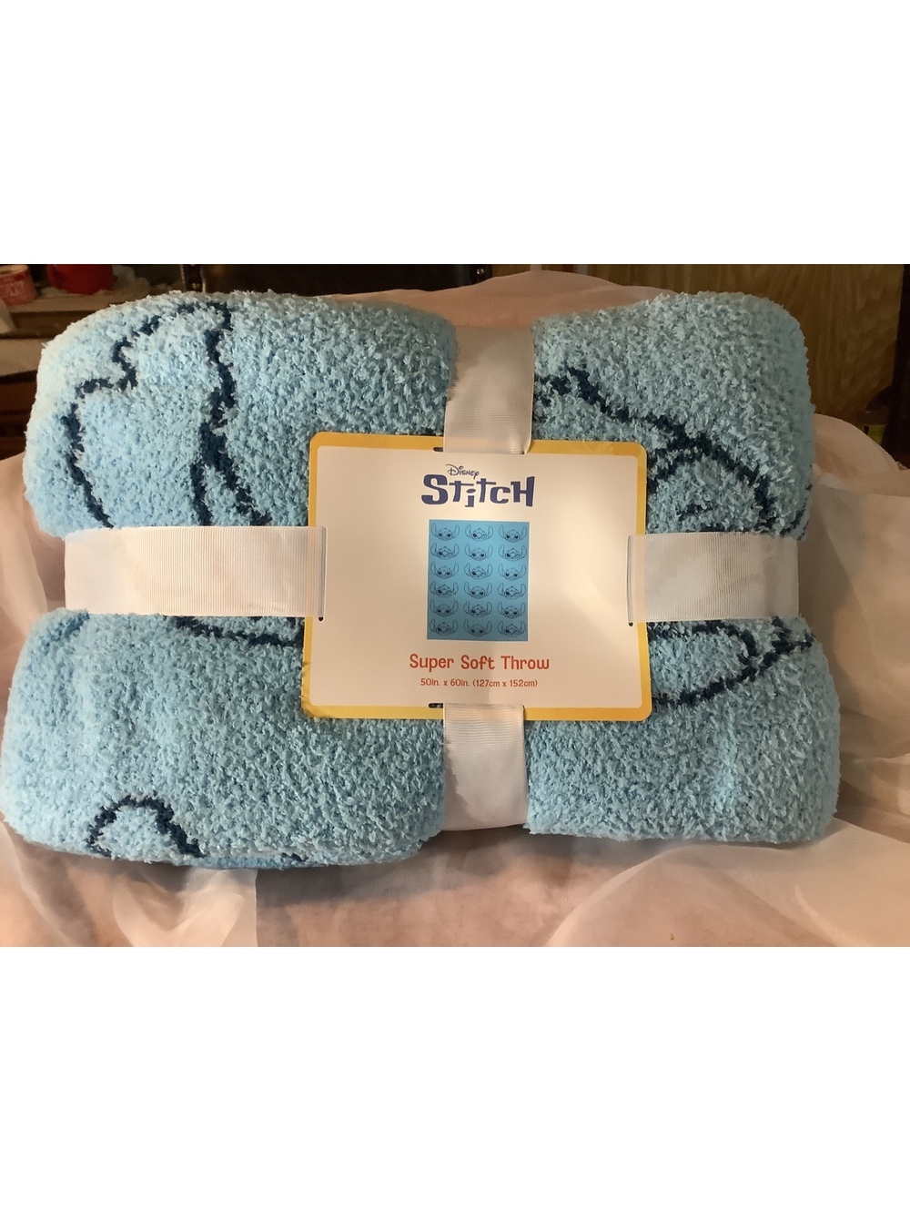 Disney Stitch Super Soft Throw Blanket 50in x 60in